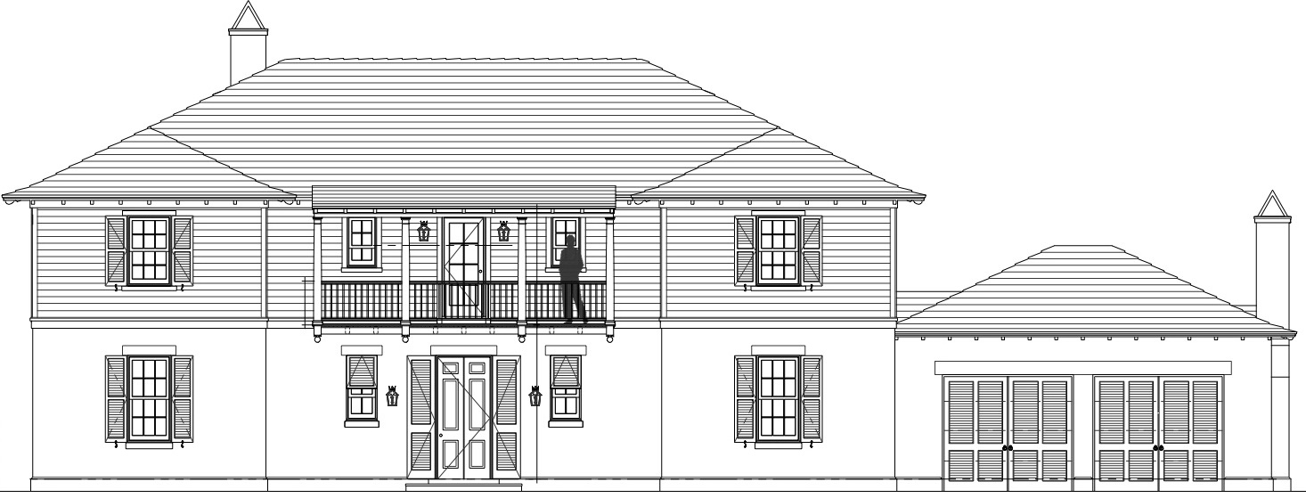 Elevation of west palm beach home