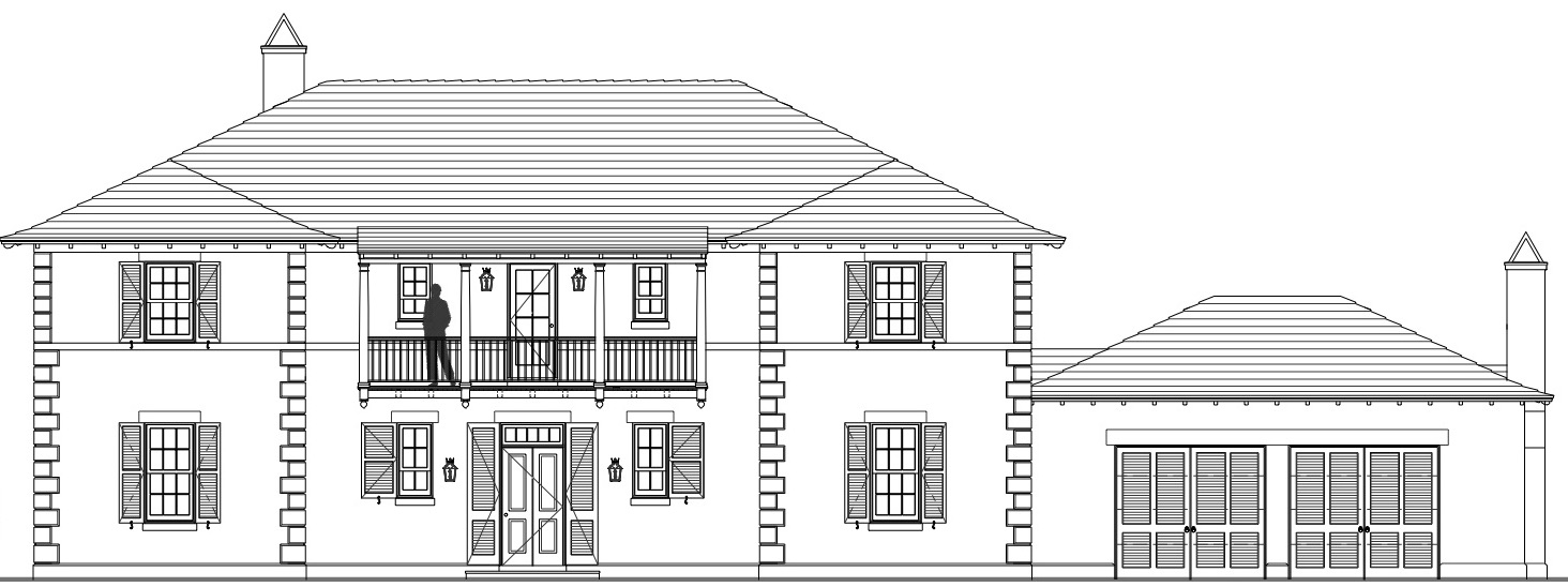 Elevation of west palm beach home
