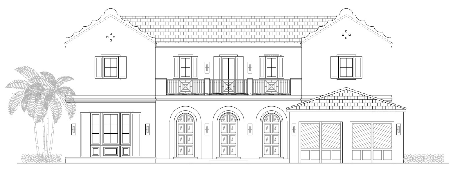 Elevation of West palm beach home